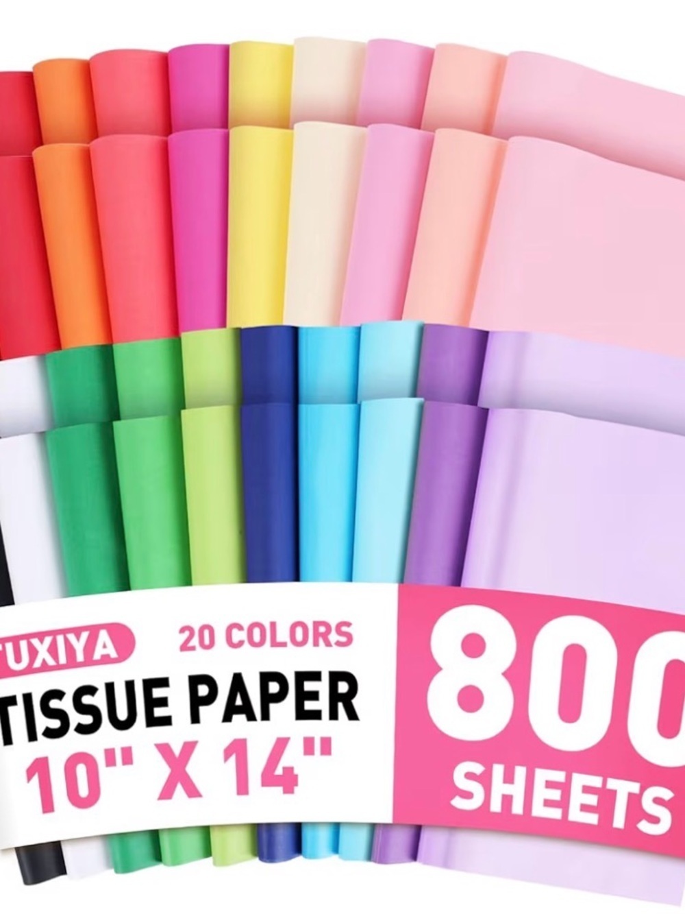 Bulk 800 Colorful Tissue Paper Party Pack - Multi-Color - Picture 2 of 2